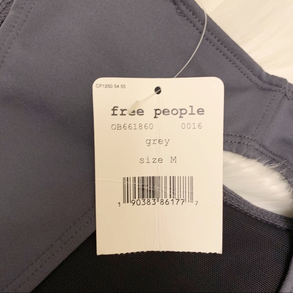 NWT Free People Aerial top sz M gray - Picture 2 of 5